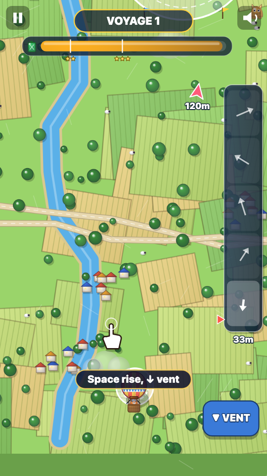 Ballonfahrt: Im Spiel