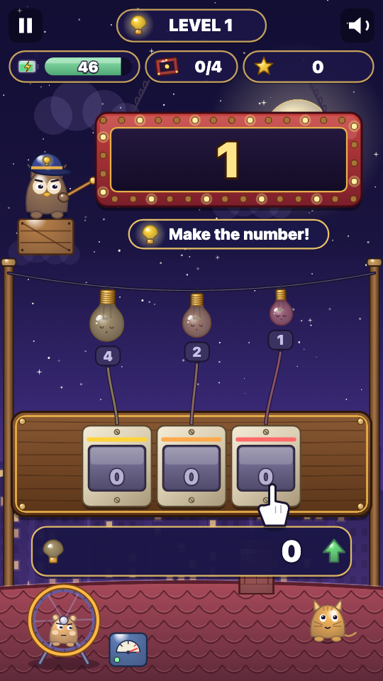 Binärlämpchen: Im Spiel