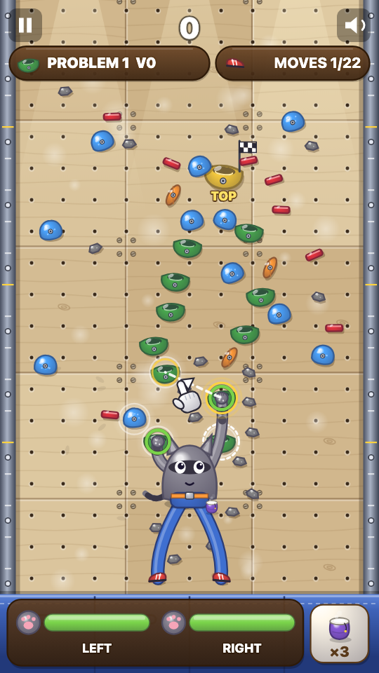 Boulder Climb: In play