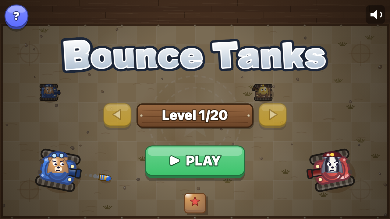 Tanks Rebond: Choisis un niveau