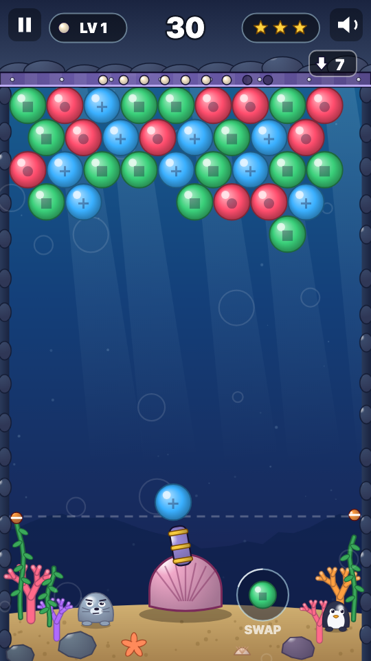 Bulles en Folie: En jeu