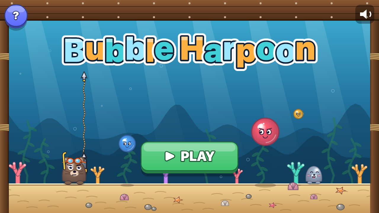 Bubble Harpoon: Choose a level