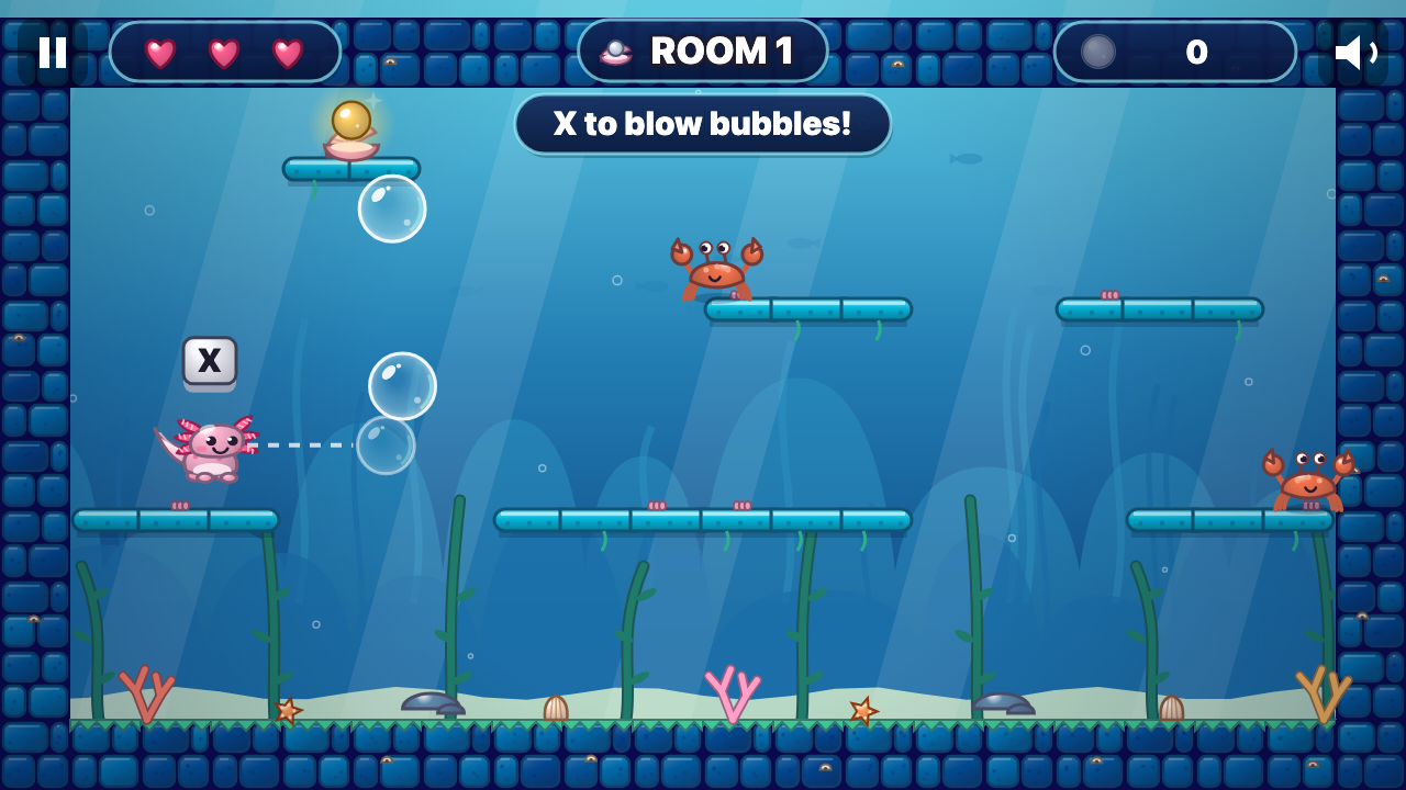 Bubbelval: Tijdens het spel