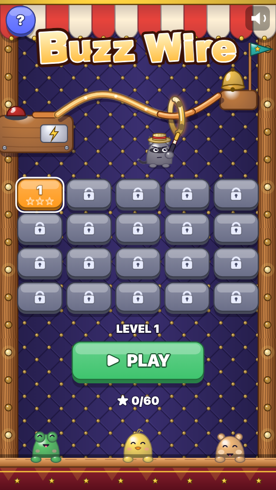 Buzz Wire: Choose a level