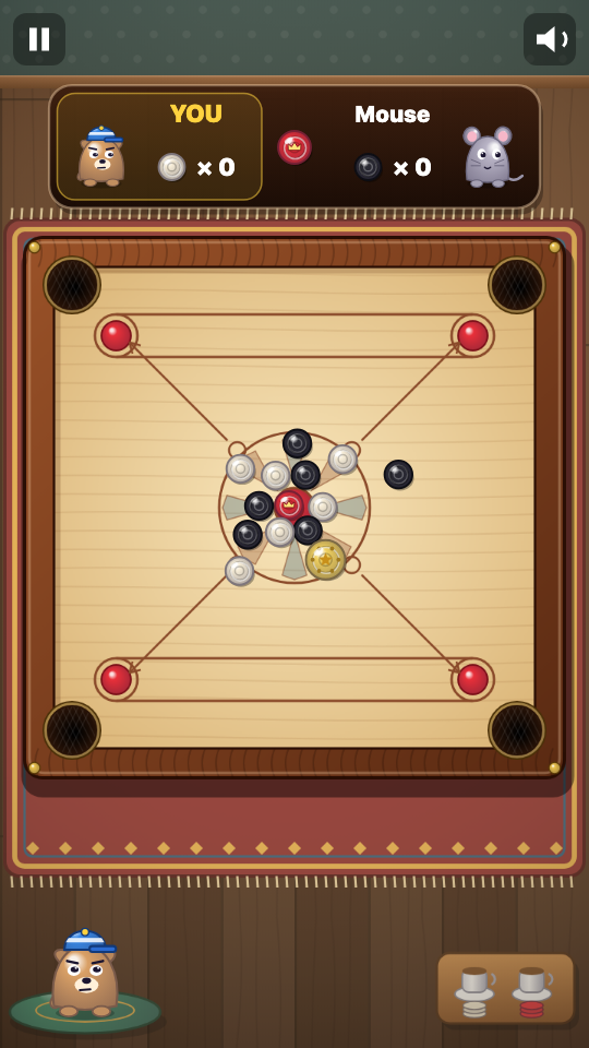 Carrom: Im Spiel