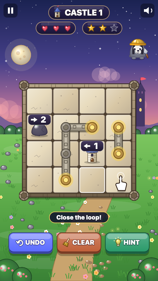 Burgmauer: Im Spiel