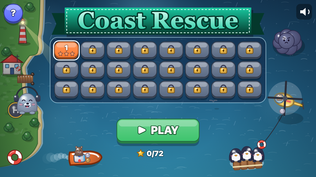 Coast Rescue: Choose a level