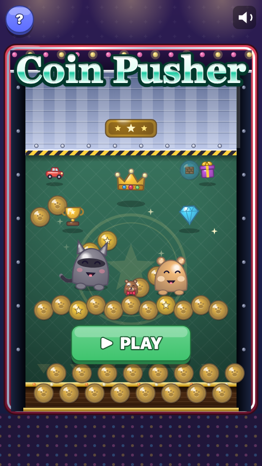 Pendorong Koin: Pilih level