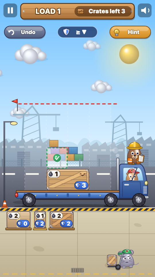 Crate Crush: In play