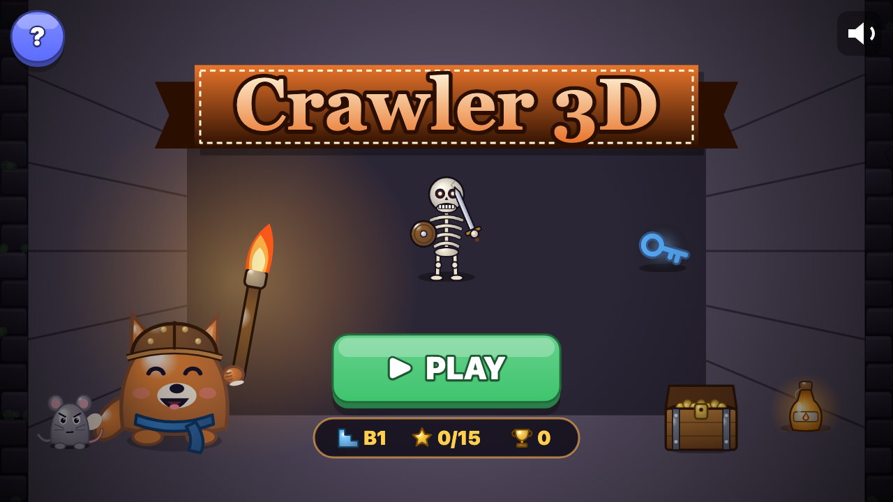 Verlies 3D: Level wählen