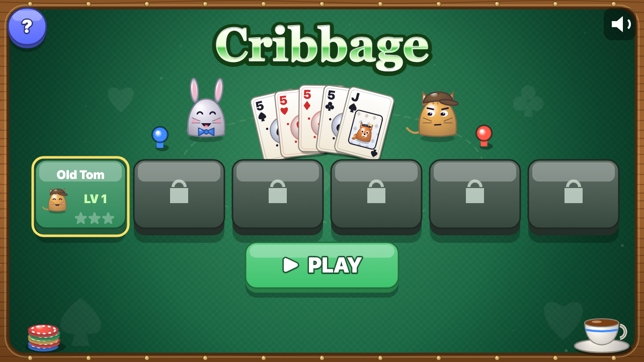 Cribbage: Choose a level