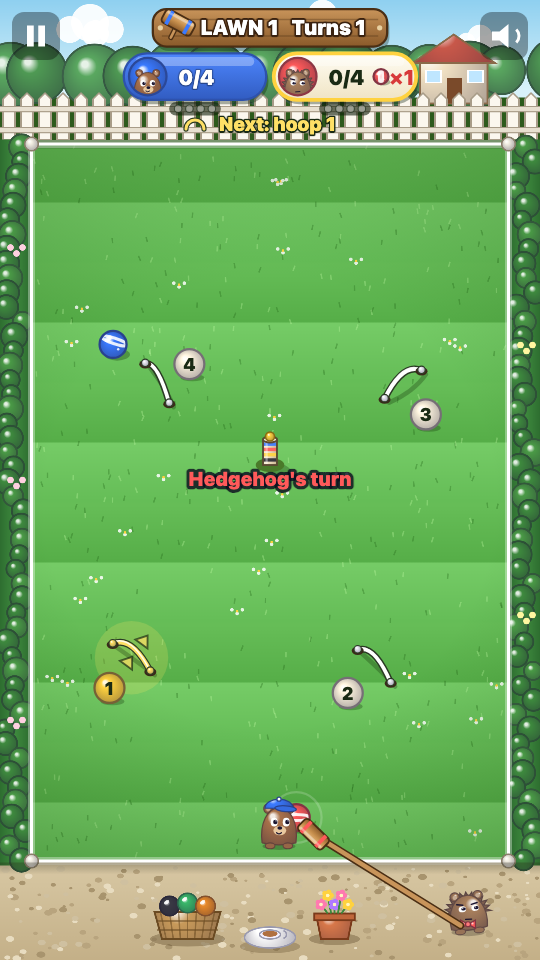 Prato da Croquet: In gioco