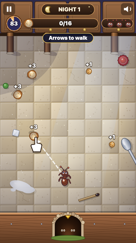 Formica Portabriciole: In gioco