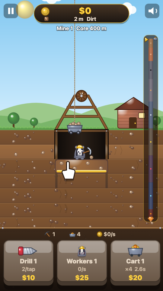 Deep Miner: In play