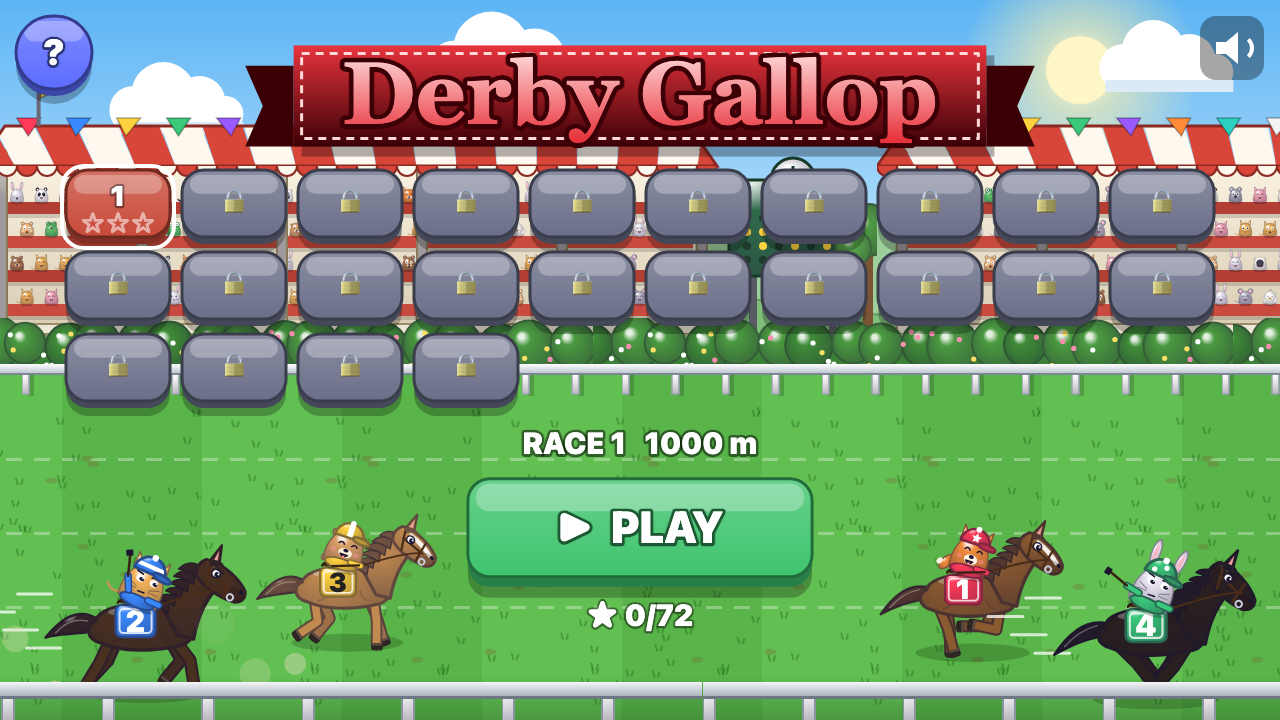 Derby-Galopp: Level wählen