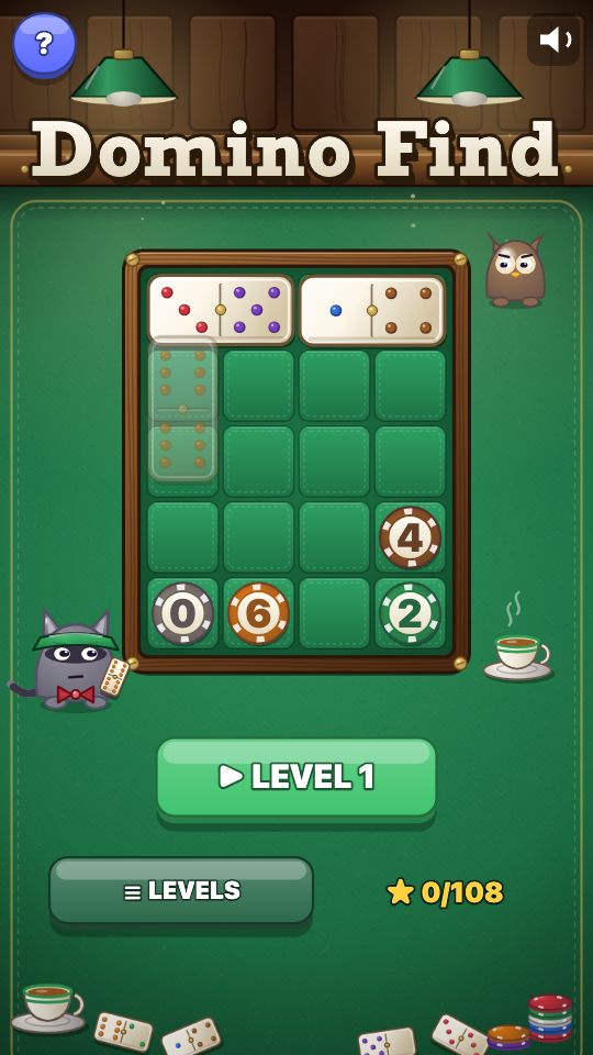 Tìm Domino: Chọn màn
