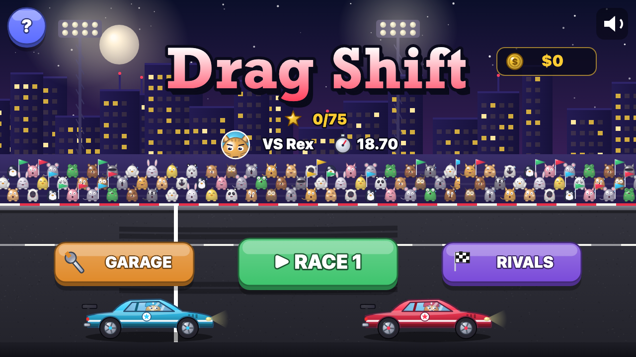 Drag Shift: Choose a level