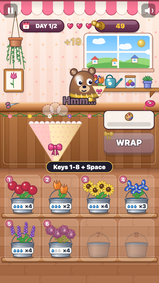 Flower Shop: In play