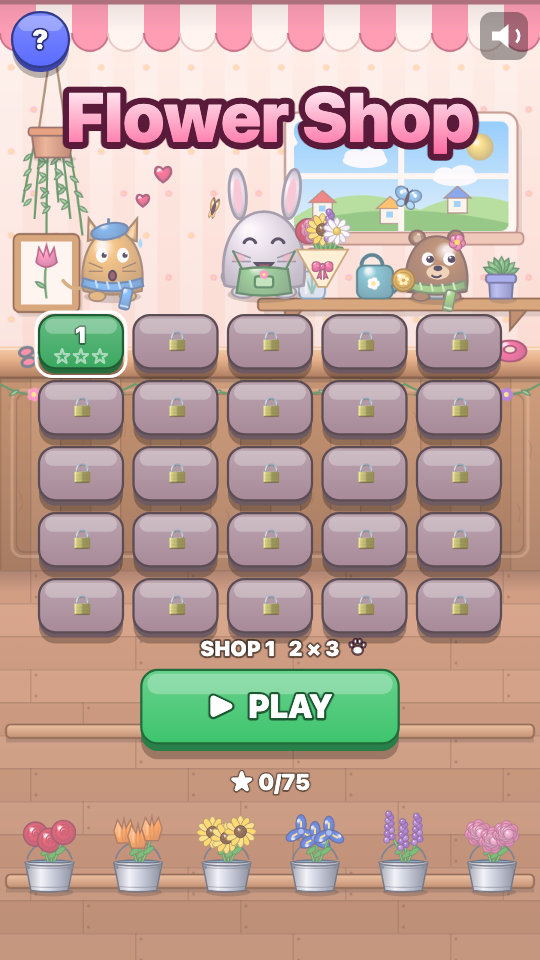 Flower Shop: Choose a level