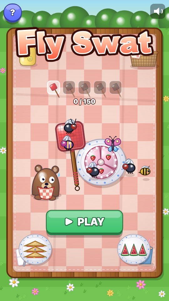 Fly Swat: Choose a level