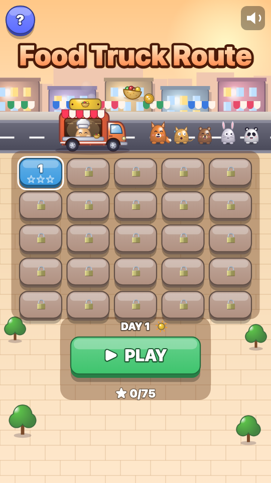 Food Truck Route: Choose a level