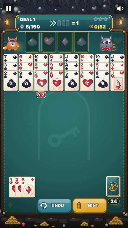 Forty Thieves: In play