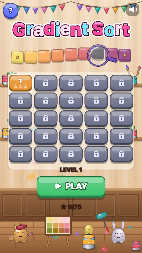 Gradient Sort: Choose a level