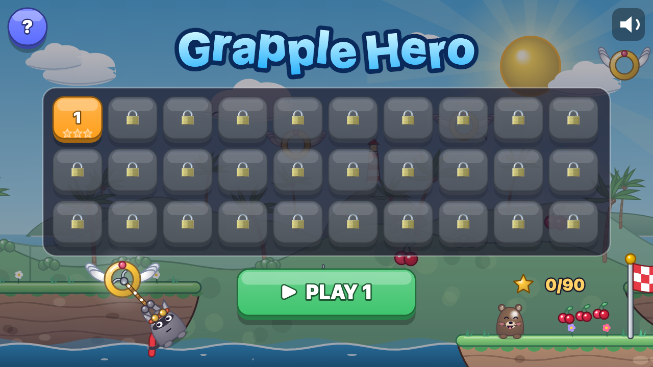 Grapple Hero: Choose a level