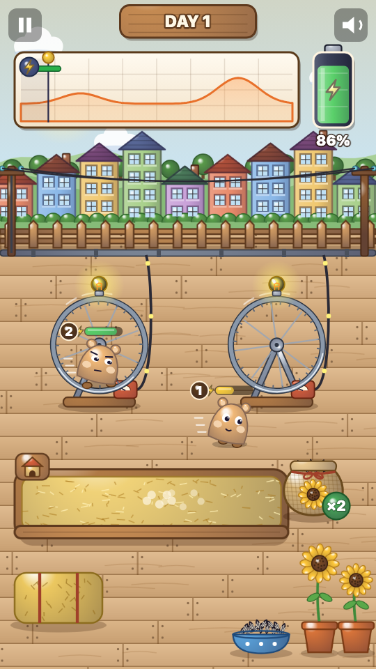 Hamster Énergie: En jeu