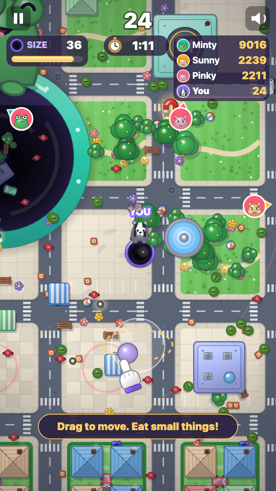 Hole Gulp: In play