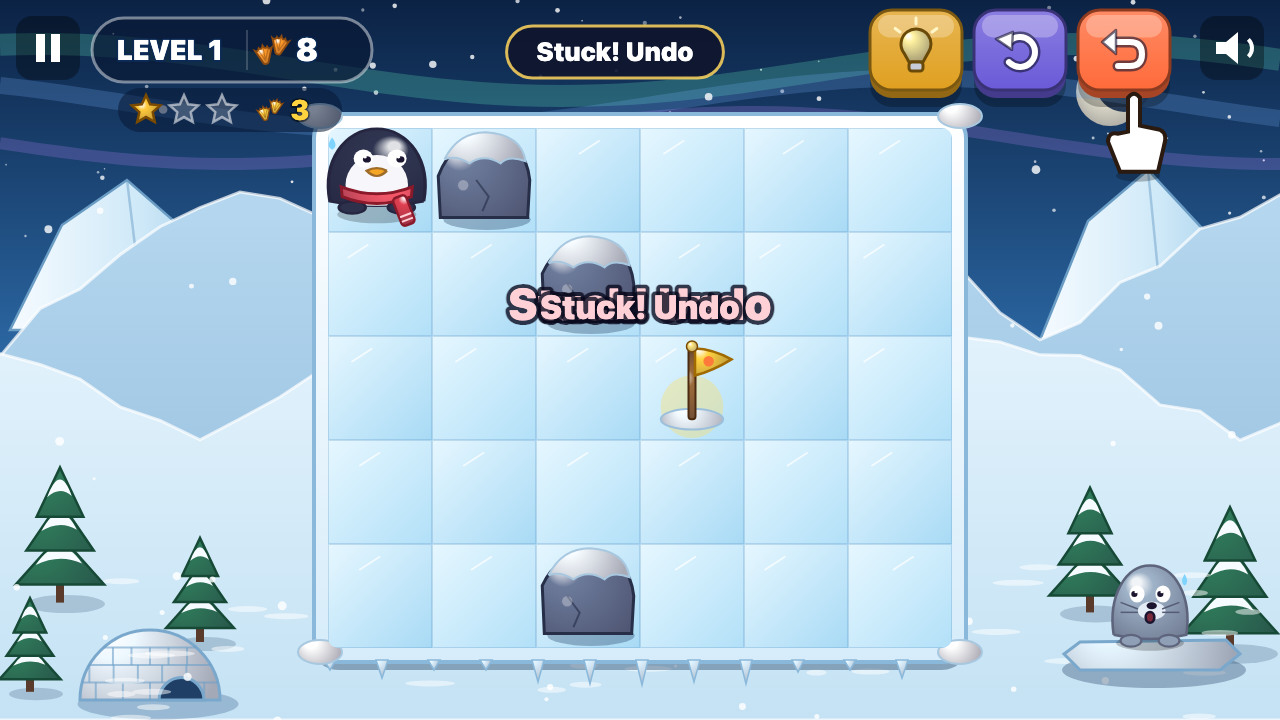 Scivolata sul Ghiaccio: In gioco