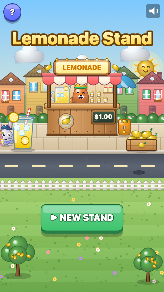 Lemonade Stand: Choose a level