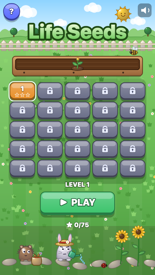 Lebenssamen: Level wählen