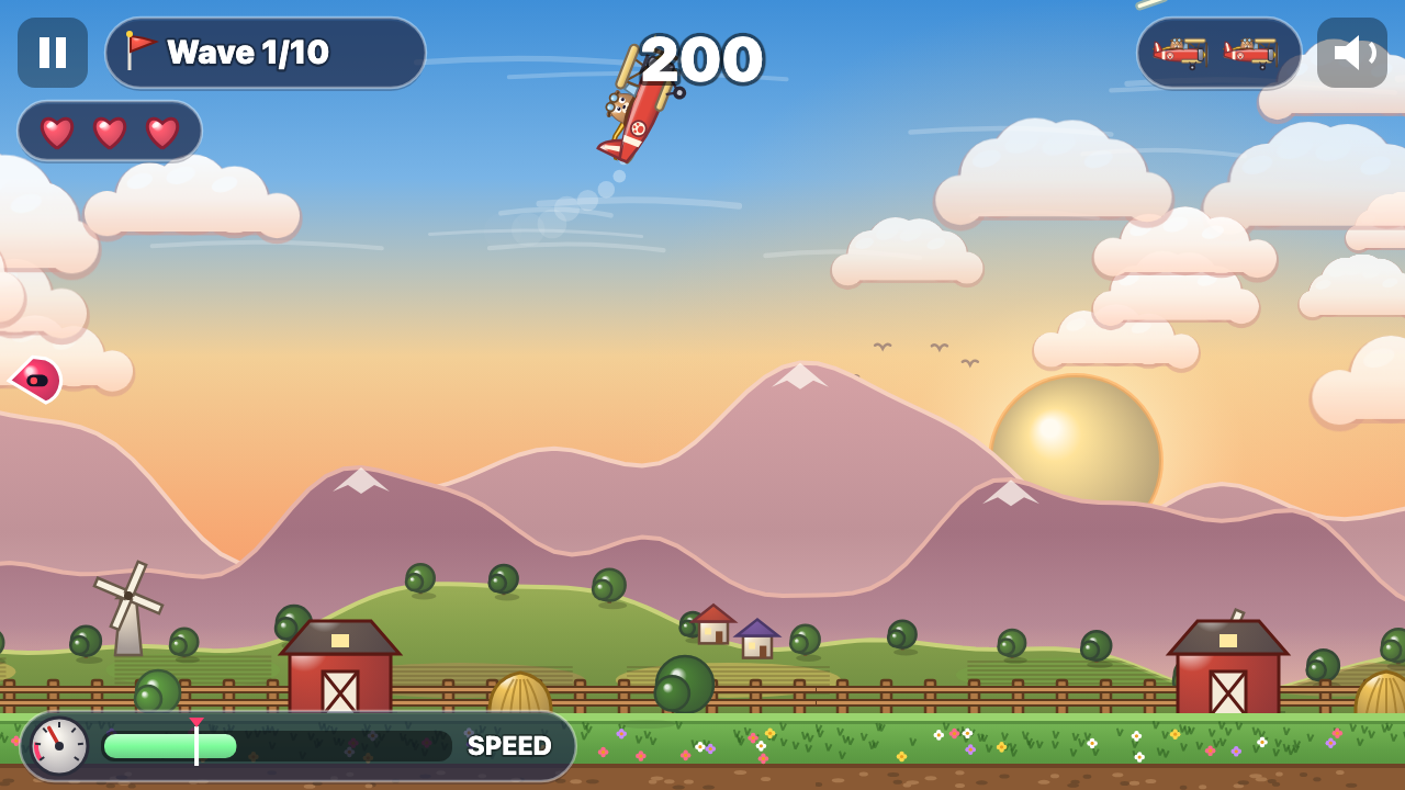 Looping-Luftkampf: Im Spiel
