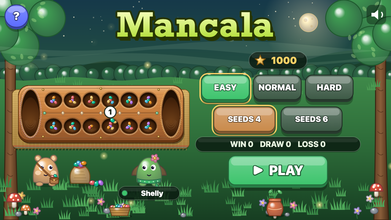Mancala: Scegli un livello