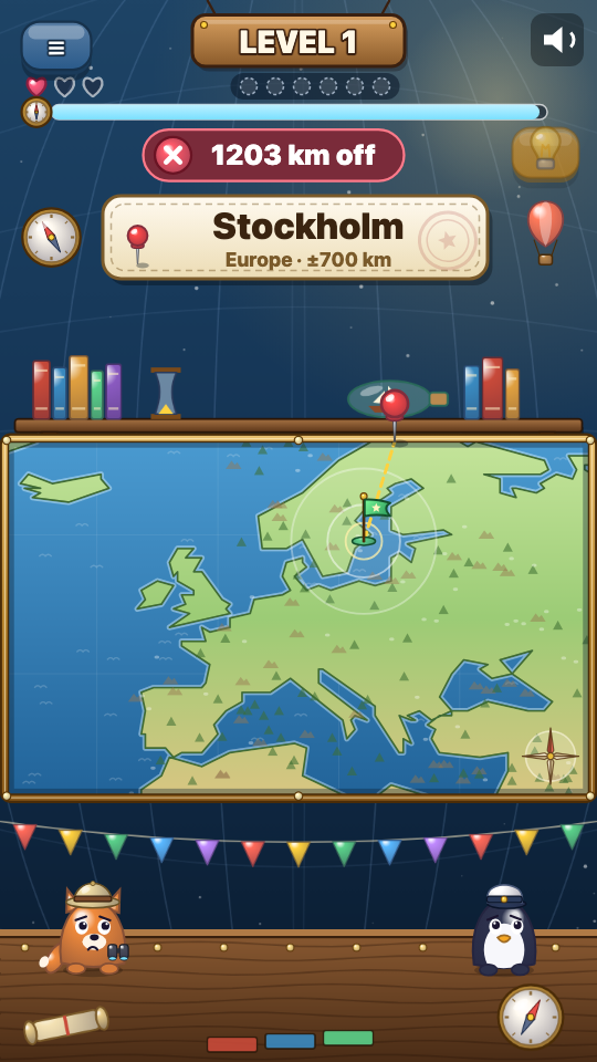 Puntine sulla Mappa: In gioco