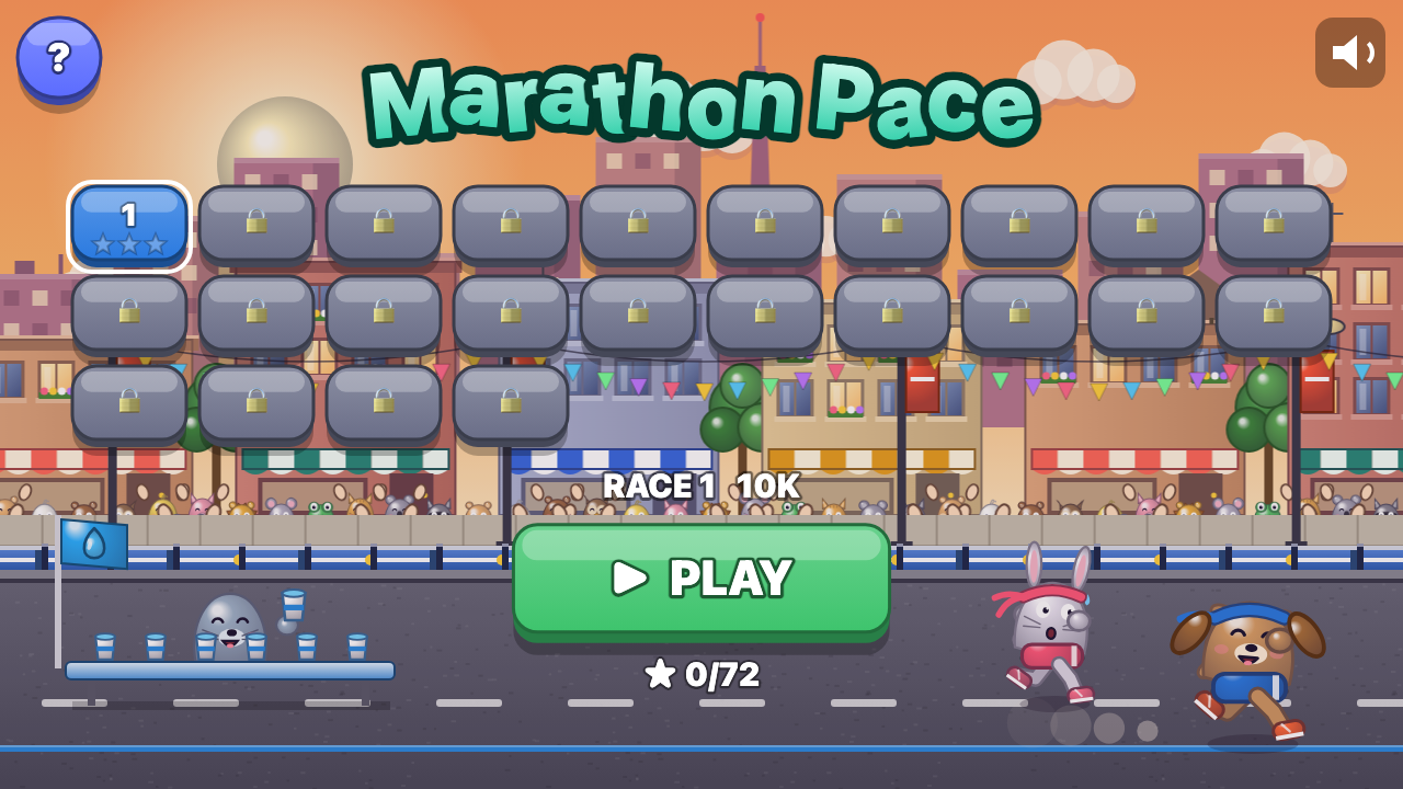 Ritmo Maratona: Scegli un livello