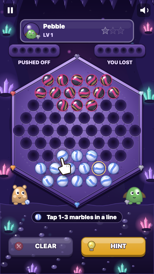 Marble Push: In play