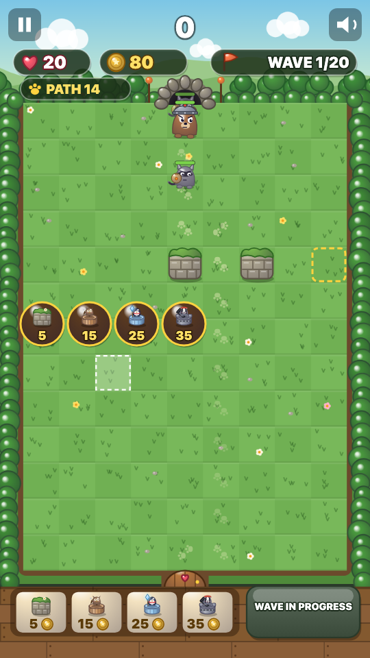 Maze Defense: In play