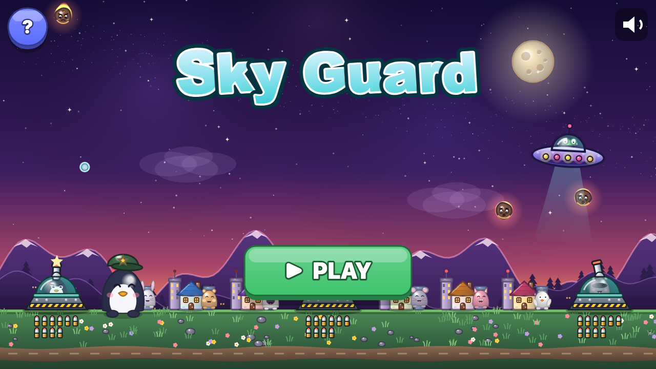 Sky Guard: Choose a level