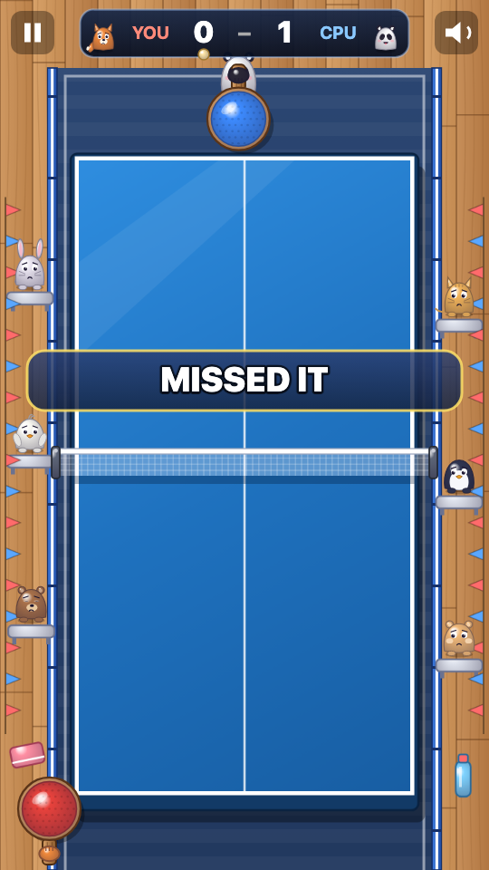 Paddle Pong: In gioco