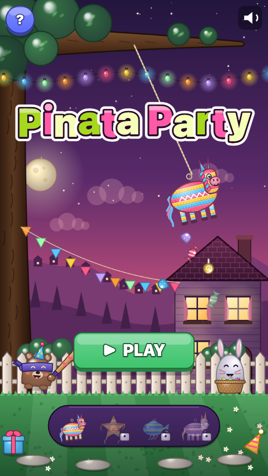 Pinata Party: Choose a level