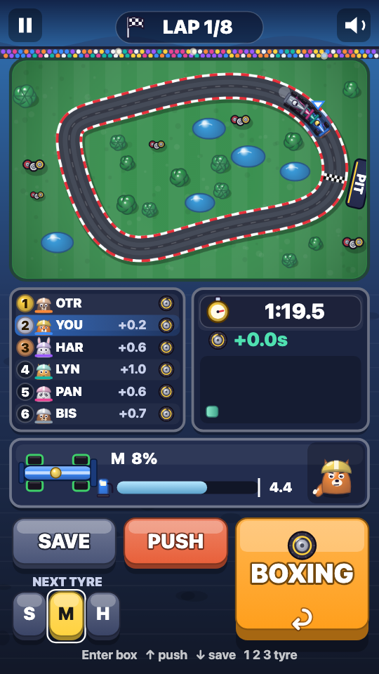 Pit Stop: In play