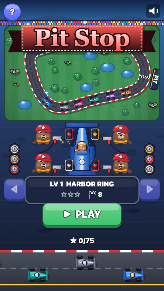 Pit Stop: Choose a level