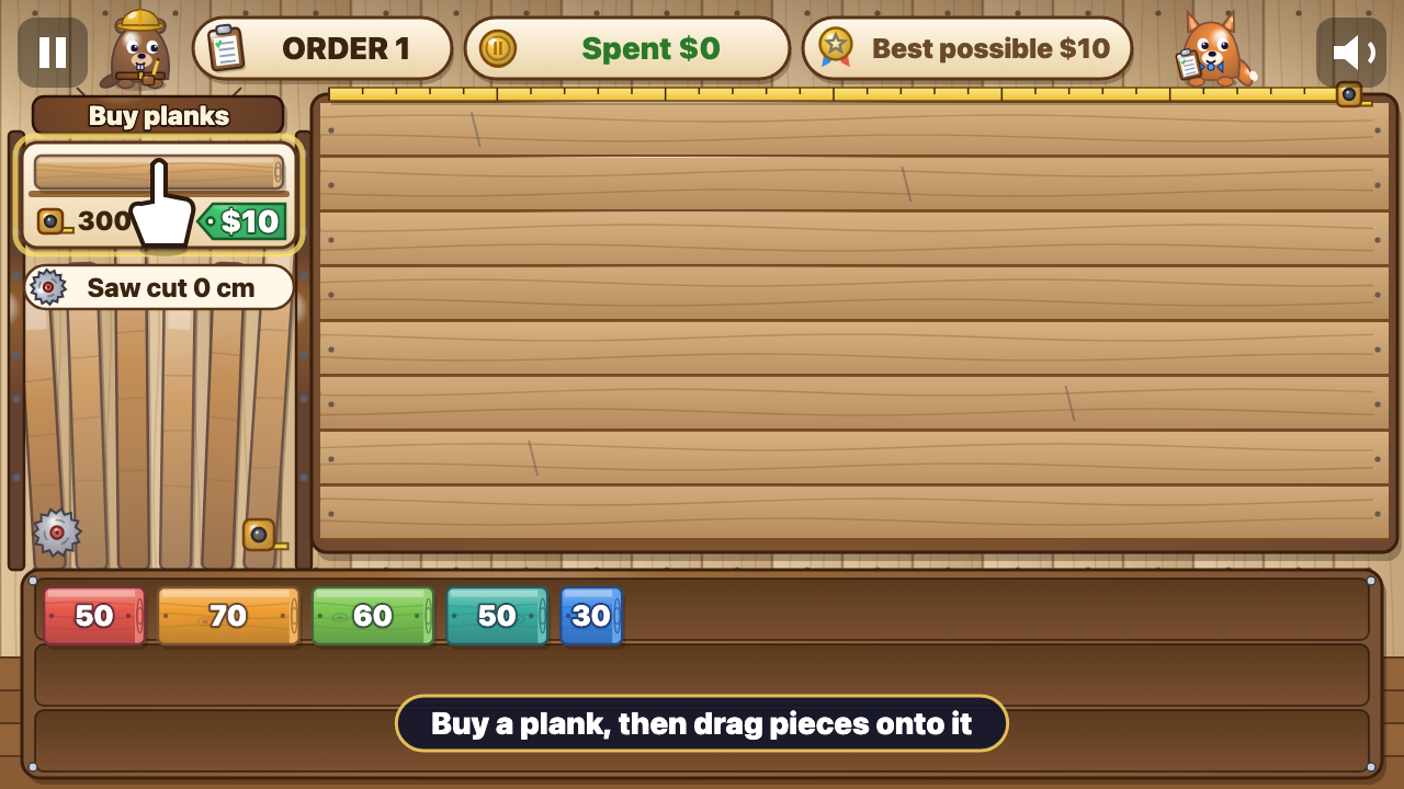 Plank Cut: In play