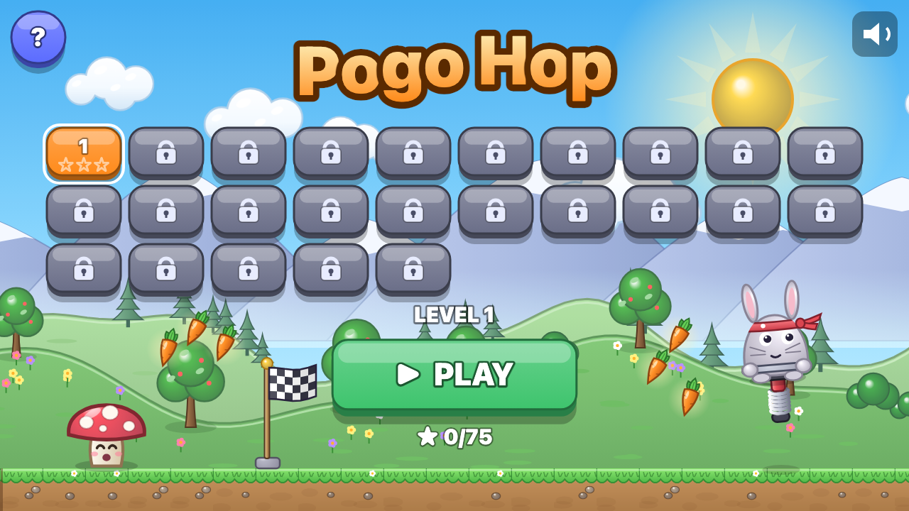 Salto Pogo: Elige un nivel