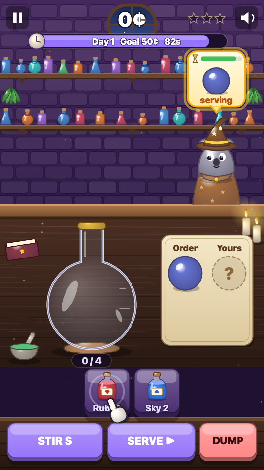 Trankmixer: Im Spiel