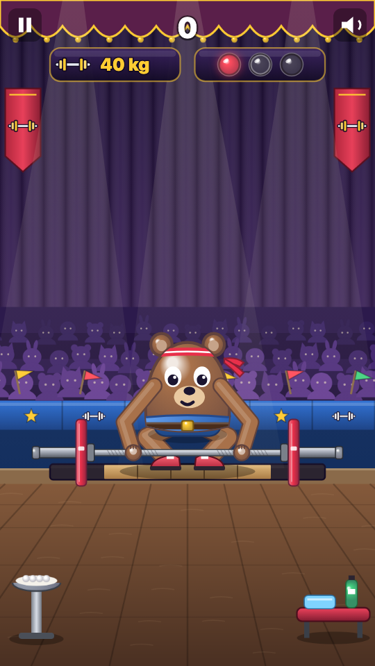Gewichtheffen: Tijdens het spel