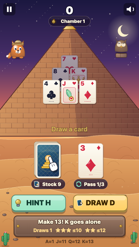 Pyramide 13: Im Spiel