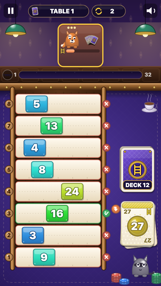 Card Ladder: In play
